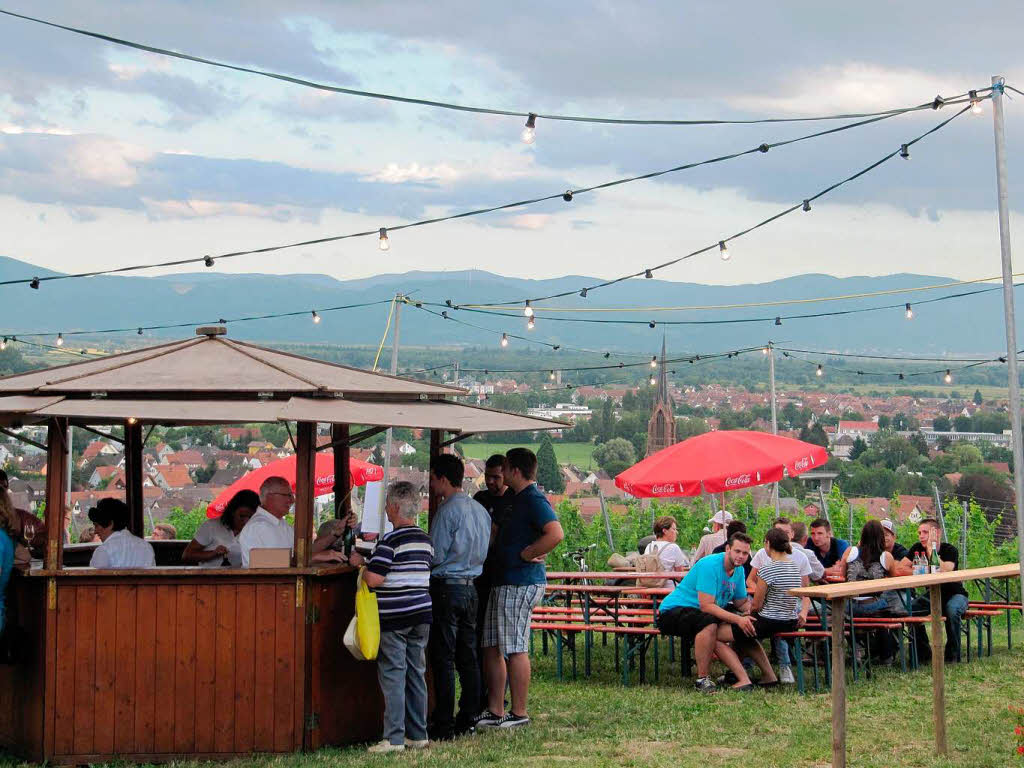 Das Kndringer Weinfest ist das einzige, das direkt in den Reben stattfindet.