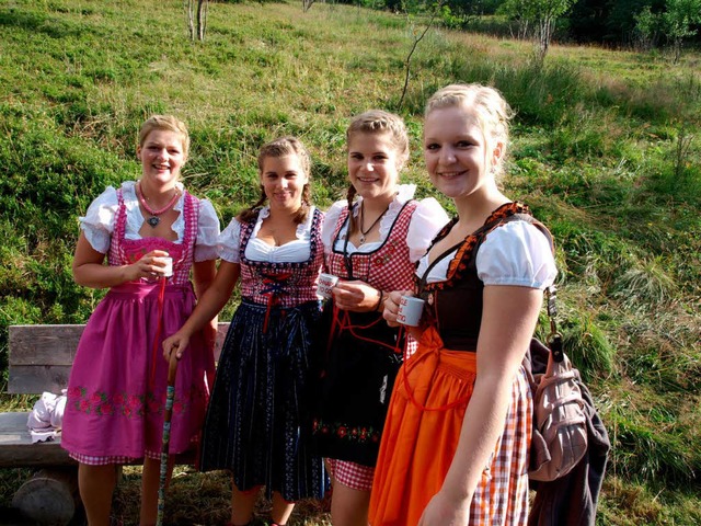 Fesch im Dirndl.  | Foto: Marion Pfordt