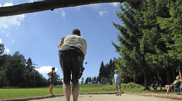 Der neue Bouleplatz in Bergalingen ist...d entspannende &#8211; Spiele erleben.  | Foto: Christiane Sahli