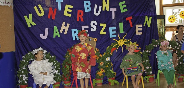 Beim Sommerfest im Zeller Kindergarten...g und Herbst so niedlich anzuschauen.   | Foto: Privat