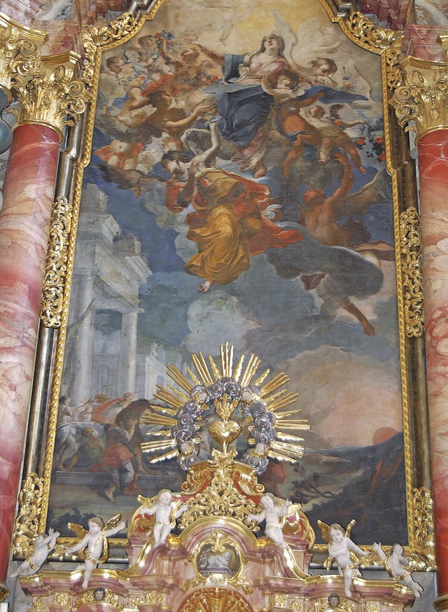 Prachtvoll: das Marienbild der Klosterkirche   | Foto: barbara puppe