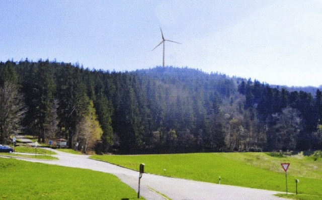 So etwa she eines der drei groen Win...om Landwassereck  aus betrachtet aus.   | Foto: Montage Bauamt Stadt Elzach