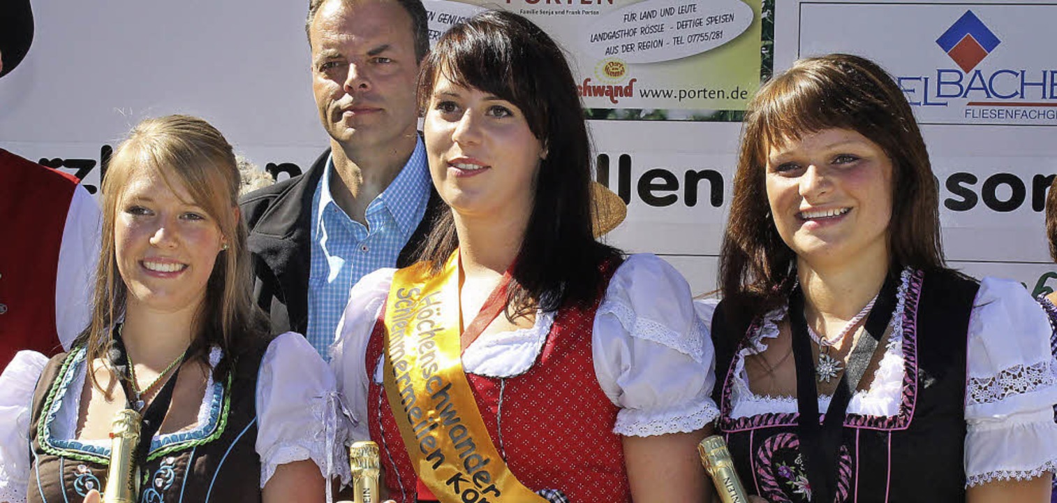 Die Schlemmermeilenkönigin (in der Mit...rne für den Wettbewerb fotografieren.   | Foto: Cornelia Liebwein