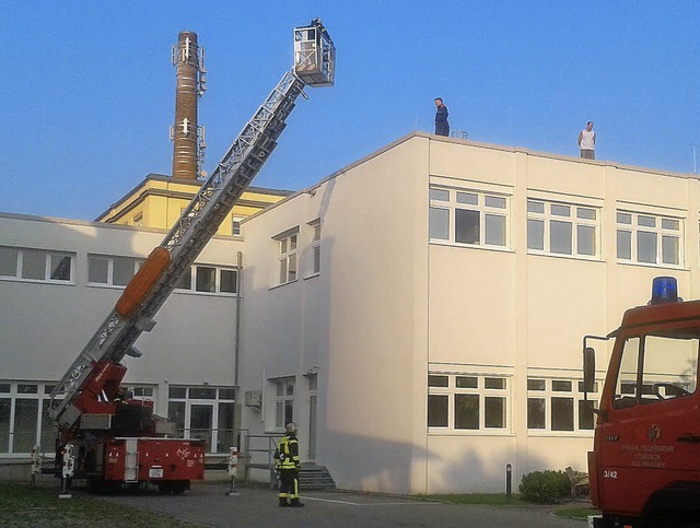 Werkstatt  der Lebenshilfe in Haagen: ...eute, die aufs Dach geflchtet waren.   | Foto: zvg