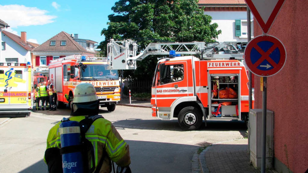 Die Feuerwehr rückte zu einem Einsatz in Bad Krozingen- Tunsel aus.  | Foto: privat
