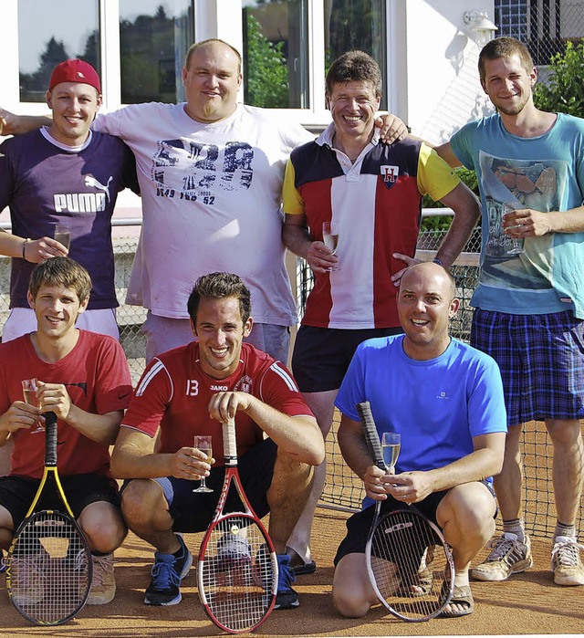 Die Herrenmannschaft des Bischoffinger...n Gabriel und  Marco Sacherer fehlen.   | Foto: privat