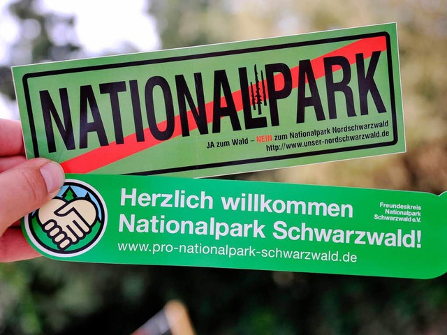 Dafr oder dagegen? Die Brger konnten...ationalpark im Nordschwarzwald uern.  | Foto: dpa