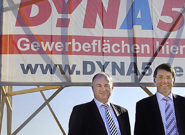 Es gibt positive Entwicklungen auf Dyn...no Metz und Dietmar Benz (li.) freuen.  | Foto: FI