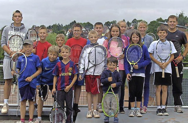 Viel Spa hatten die Kinder beim Sommercamp 2013 des Tennisclubs Bonndorf.   | Foto: Tennisclub