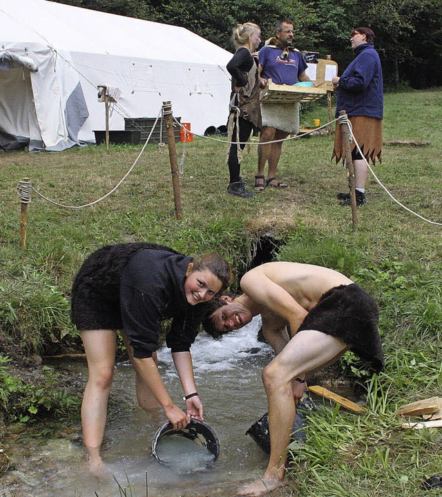 Sogar flieend Wasser haben die Pfadis...  Lager &#8211; perfekt zum Absplen.   | Foto: Jrn kerckhoff