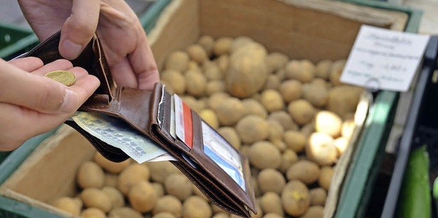 Fr Kartoffeln mssen auch die Kunden ...Butter kostet ebenfalls deutlich mehr.  | Foto: pfefferle/dpa
