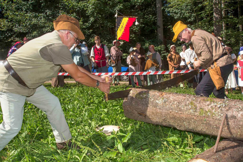 Holz sägen geht auch ohne Motorkraft Holz sägen geht auch ohne Motorkraft
