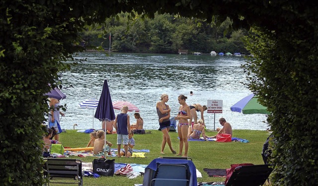 Durch diesen Pflanzenbogen konnte man ...hschoppenkonzert zum Rhein gelangen.   | Foto: H. Siebold