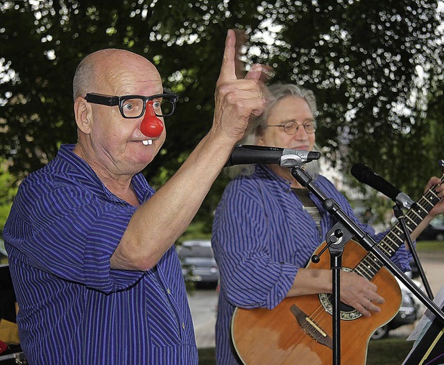 Bernie Wei und Hebert Paul Wieber als &#8222;Glfialer Light&#8220;.   | Foto: dec