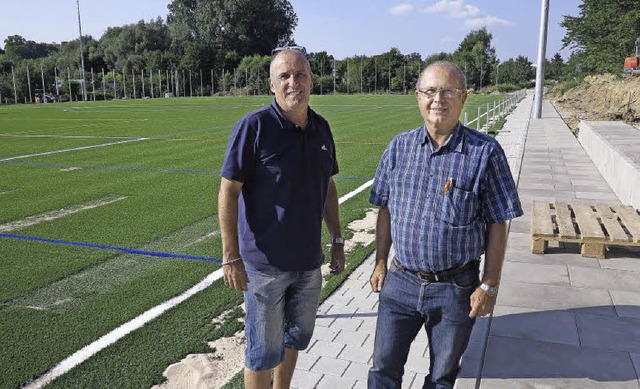 Der SC Vgisheim-Feldberg hat  seinen ...ang Hungerbach auf der neuen Anlage.    | Foto: Dorothee Philipp