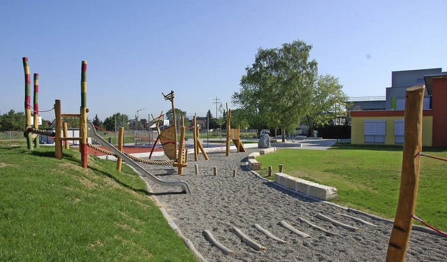 Der neue Spielplatz erffnet vielfltige Sport- und Unterrichtsmglichkeiten.   | Foto: Frey