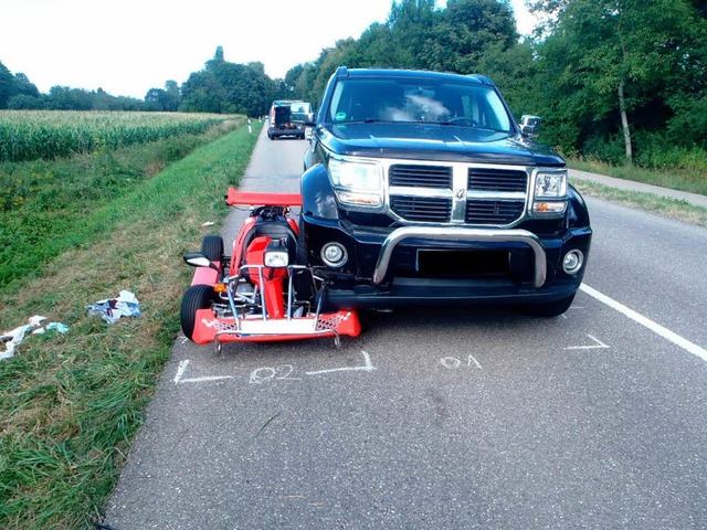 Unfall mit Kart  | Foto: Polizei