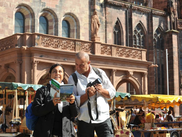 Toller Eindruck, deshalb streben Touristen hufig zuerst gen Mnster.   | Foto: Rita Eggstein