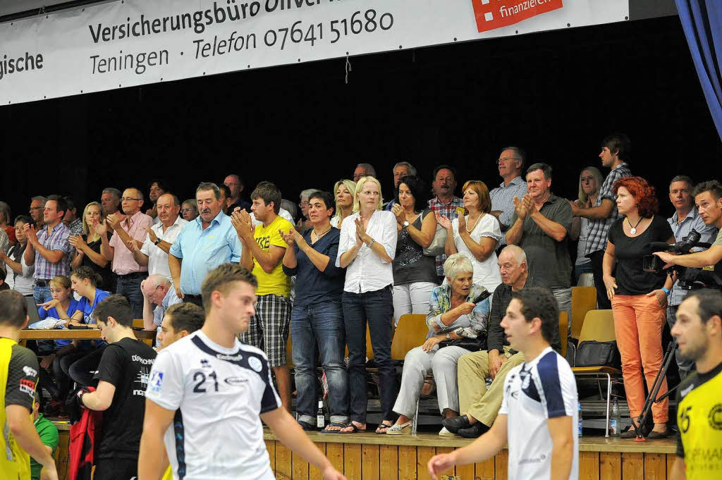 Keine Chance, aber ein tolles Erlebnis fr alle Beteiligten: Die SG Kndringen-Teningen zu Hause im DHB-Pokal gegen Gummersbach.