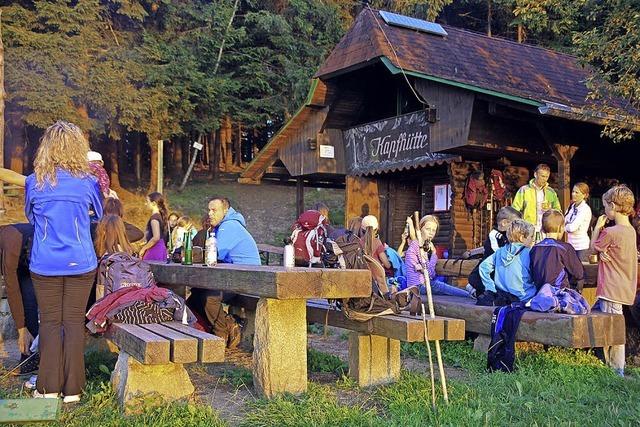 Abendstimmung auf dem Hausberg