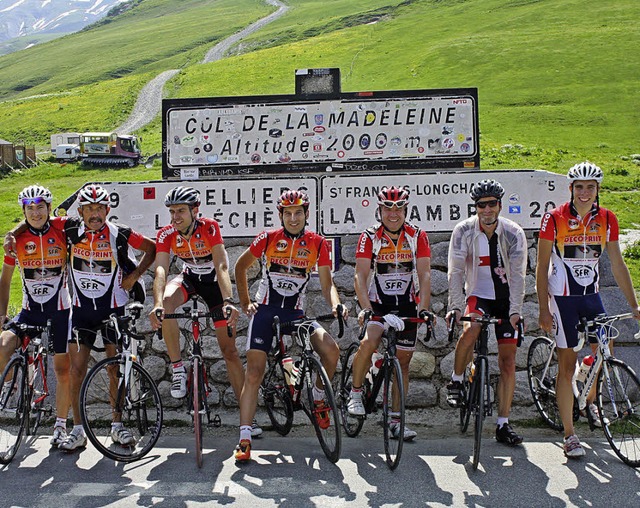 Der Radsportverein auf Tour in Frankreich   | Foto: Privat