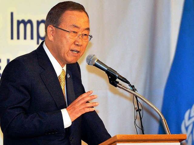 UN-Generalsekretr Ban Ki Moon  | Foto: AFP