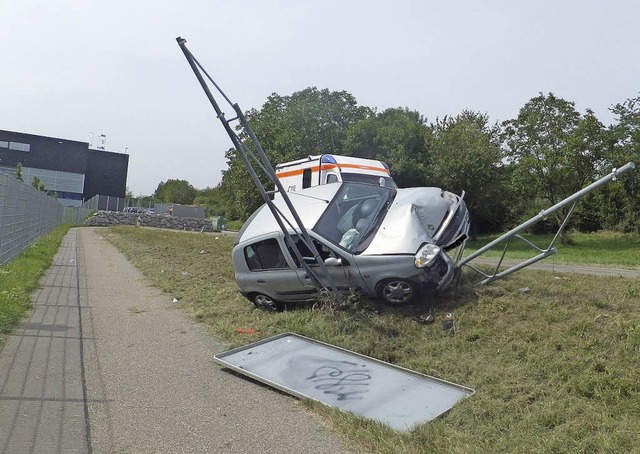 Unfall Auffahrt von der Platanenallee zur B 33 und nach Elgersweier  | Foto: Bild honorarfrei