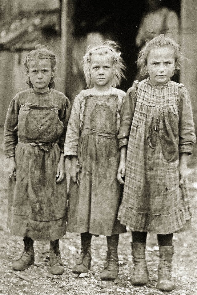 Eine historische Fotografie aus der er... ber Kinderarbeit frher und heute.    | Foto: Kunstverein