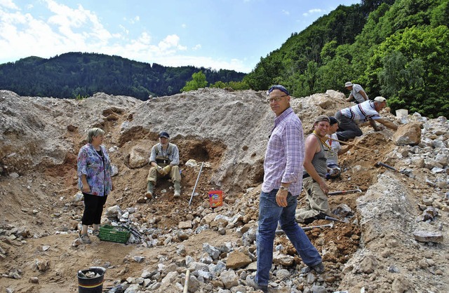 Mineraliensammler auf den groen Erzha...enhalde, welche die Suche vermarktet.   | Foto: Robert ullmann