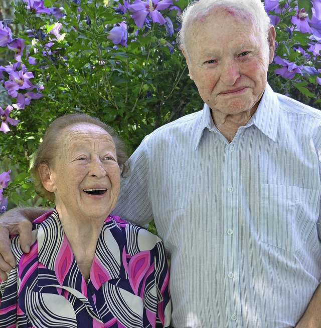 Edith und Kurt Leible sind seit 60 Jahren verheiratet.   | Foto: Sigrid umiger