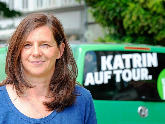 Die Spitzenkandidatin der Grnen bei d...September 2013: Katrin Gring Eckardt.  | Foto: dpa