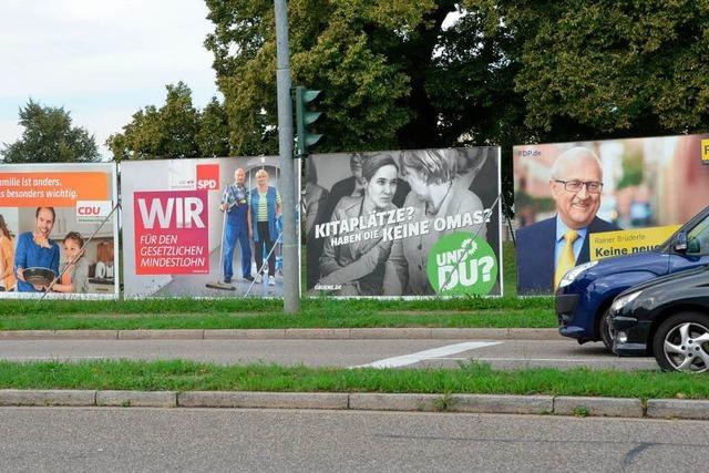 Groplakate im Trend: Parteien weiten Wahlwerbung aus