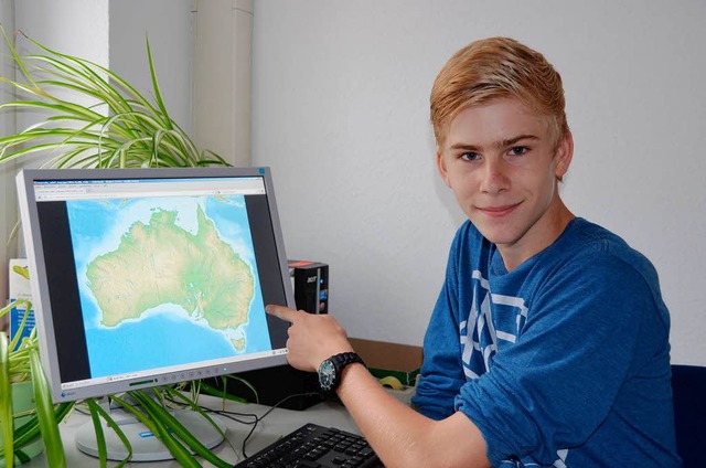 Raphael Glaser aus Breisach freut sich auf seinen Aufenthalt in   Australien.  | Foto: eli