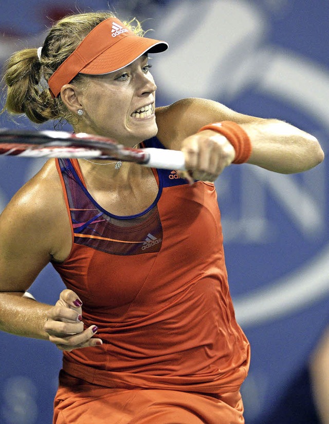 Angelique Kerber bei ihrem Sieg   | Foto: dpa