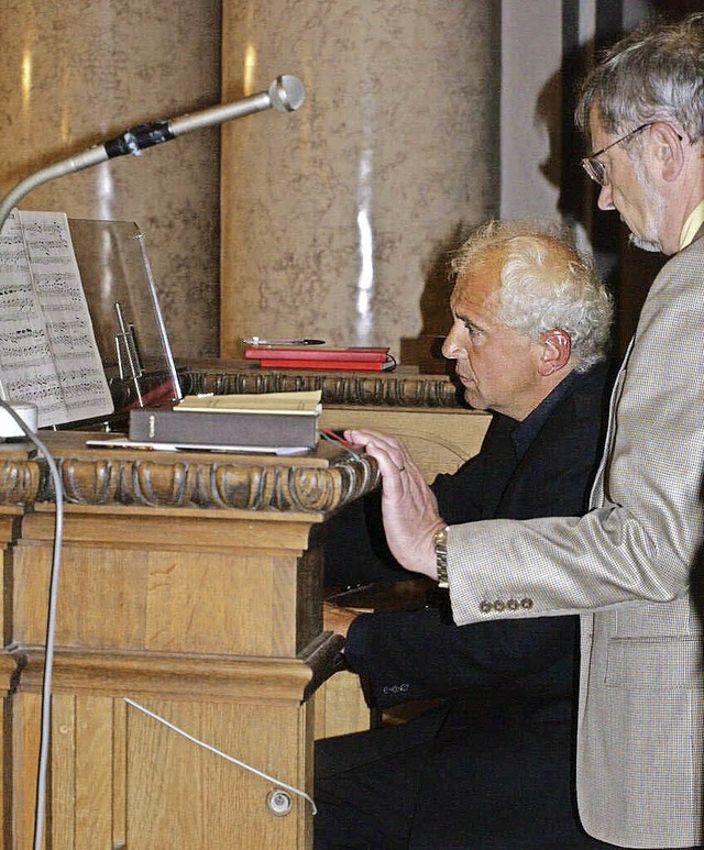 Bei seinem Konzert mit Werken von Bach...zsischen Organisten Frdric Ledroit.  | Foto: Margrit Matyscak