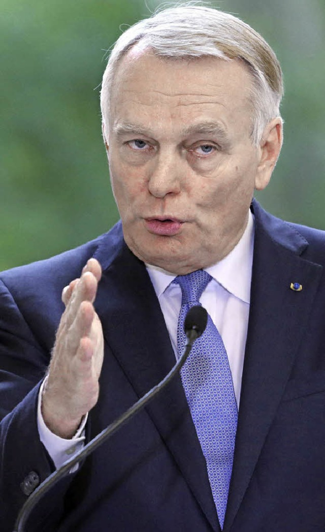 Hlt an der Rente mit 62 fest: Premier Jean-Marc Ayrault.   | Foto: AFP