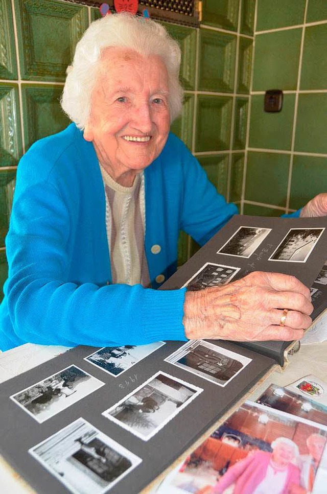 Maria Schmidt  erinnert sich gerne an ... Brgeln und an das Ehepaar Sichler...  | Foto: sigrid umiger