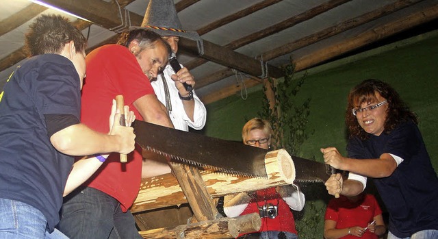 Einer der Hhepunkte des Hocks: das Wettsgen fr jedermann am Montag  | Foto: Berger