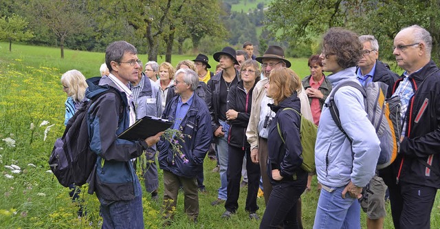 Christoph Huber, Naturschutzfachmann b...utzgebietes sdwestlicher Dinkelberg.   | Foto: Sabine Ehrentreich