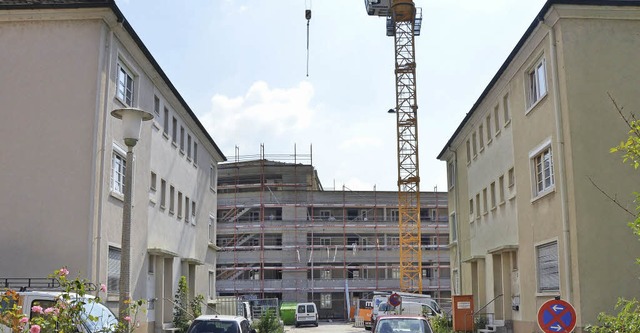 Der Altbestand im Jericho weicht den neuen Bauten.   | Foto: Jannik Schall/Albert Greiner