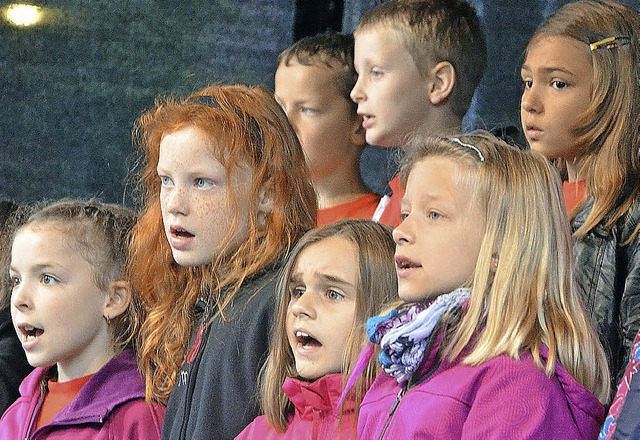 Wenn Lrrach singt, drfen schon  Grun...n, gibt es  in Lrrach Singklassen.     | Foto: Barbara Ruda