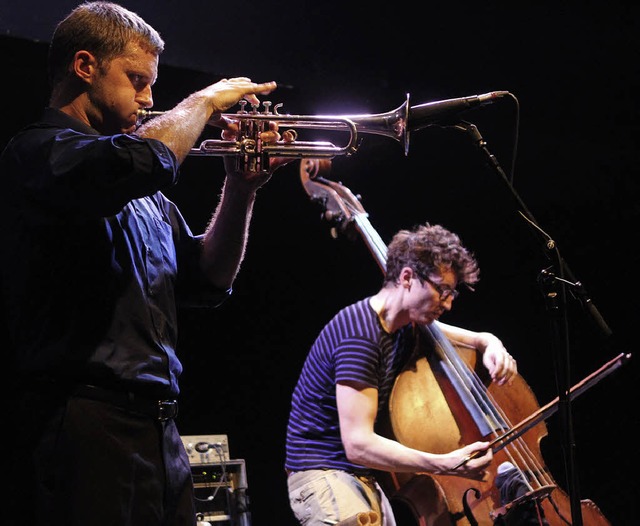 Trompeter Peter Evans und Bassist Clayton Thomas   | Foto: Darek Szuster