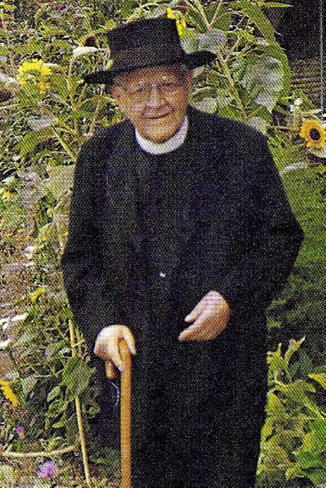 Pfarrer Johann Vogt kam 1935 nach Oberprechtal.   | Foto: Archiv Hlsb erg