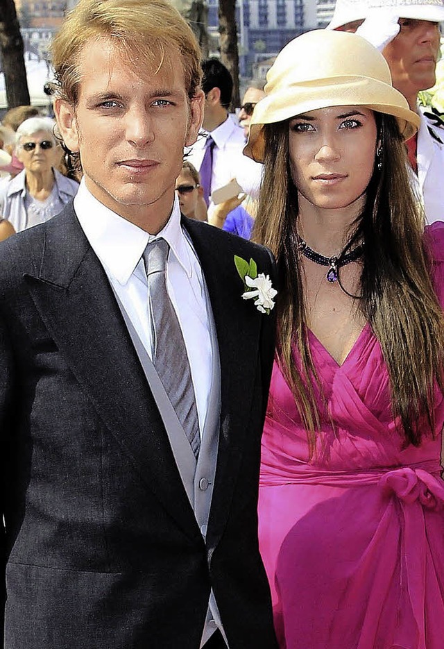 Hochzeit in kleinem Kreis: Casiraghi und Santo Domingo.   | Foto: Dpa