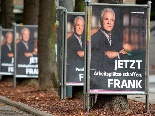 Ex-Konzernchef Frank Stronach ist das Gesicht der Partei.  | Foto: dpa