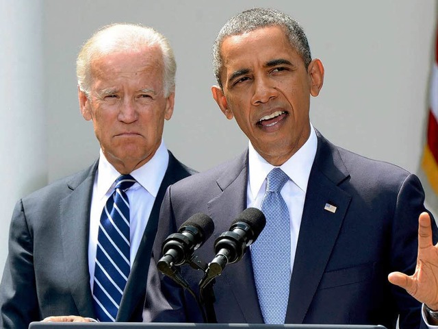 Obama will sich Militrschlag vom Kong...ks im Bild: US-Vizeprsident Joe Biden  | Foto: dpa