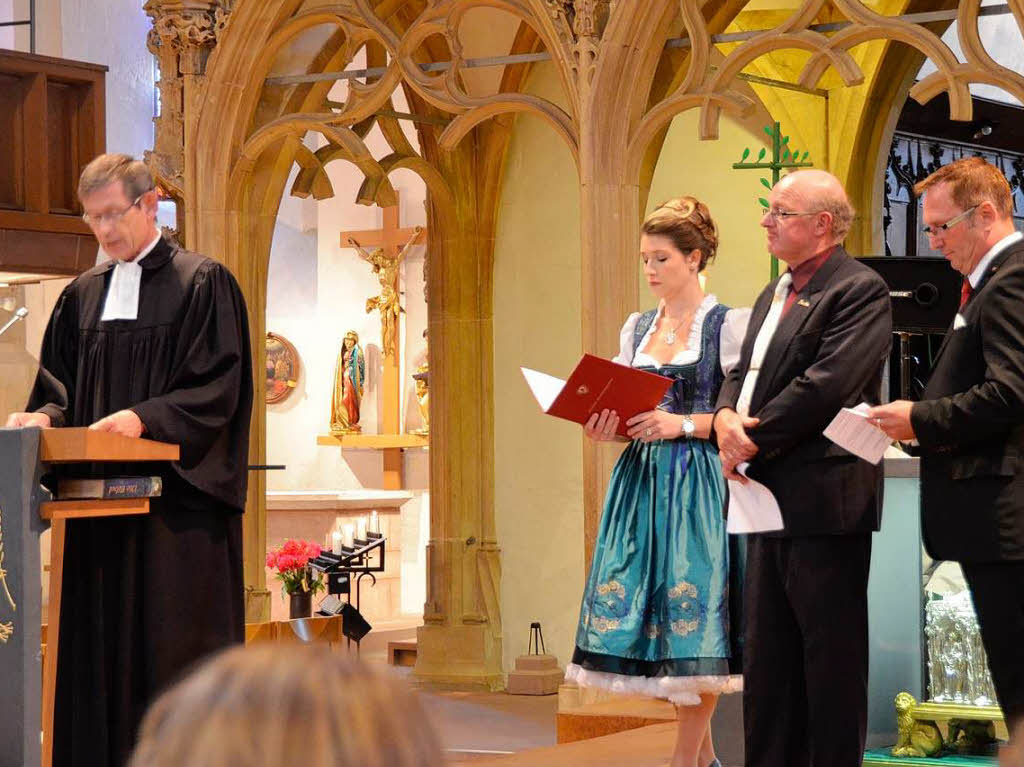 Festgottesdienst im Breisacher Mnster anlsslich des 100-jhrigen Bestehens des Badischen Weinbauverbands