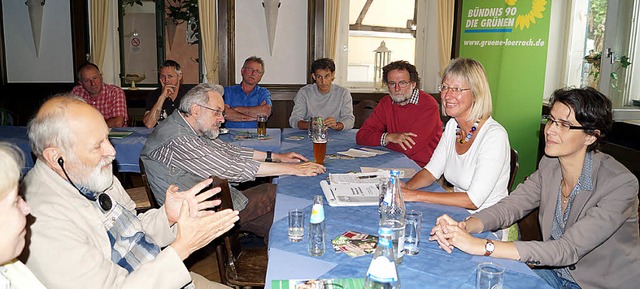 Diskussionsrunde zum Thema &#8222;Brg...Bundestagabgeordnete Ingrid Hnlinger.  | Foto: Hartenstein