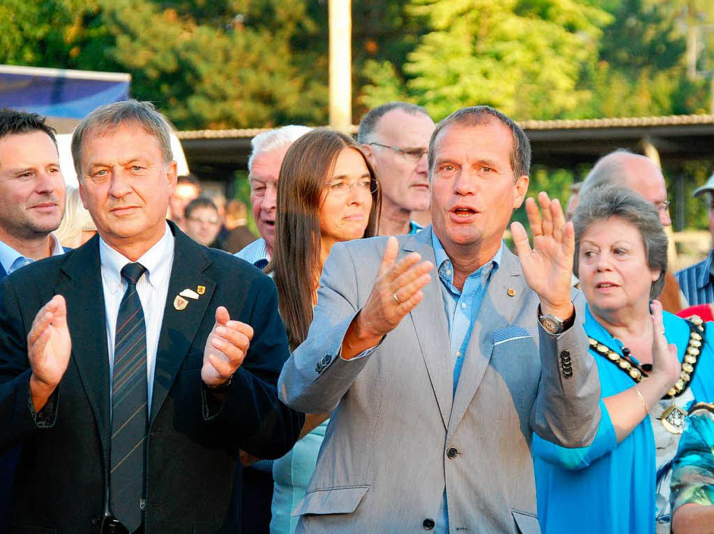 Mayor Neil Moore und OB Eberhardt bester Stimmung