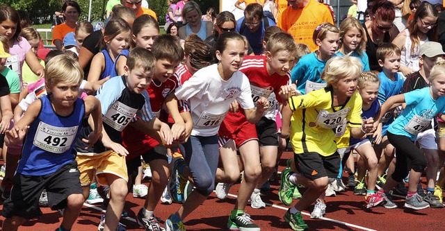 Die kleinen Sportler konnten bei Kinde...diesem Jahr an der Veranstaltung teil.  | Foto: Jrn Kerckhoff